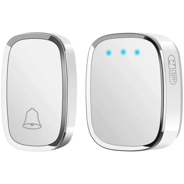 Campanello senza fili, campanello impermeabile con portata di 300 metri, campanello senza fili con 1 trasmettitore e 1 ricevitore plug-in e 36 campane