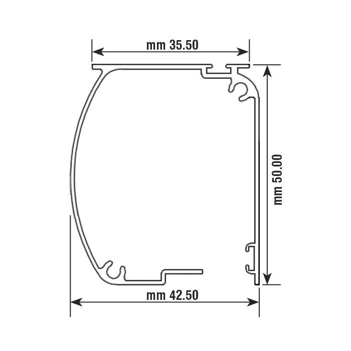 Zanzariera Universale Scorrimento Orizzontale A Rullo Avvolgibile Profilo Riducibile Regolabile Telaio In Alluminio bianco 120 x 250 cm - 5