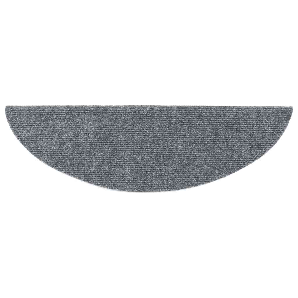 Tapis d'escalier auto-adhésifs 30 pcs gris clair 56x17x3 cm - 4