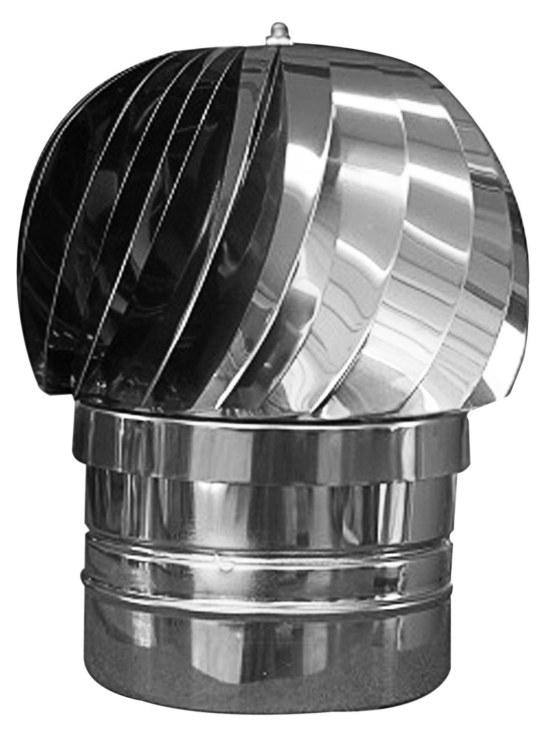 Chimenea giratoria de acero con base redonda - tamaño diámetro 30 cm