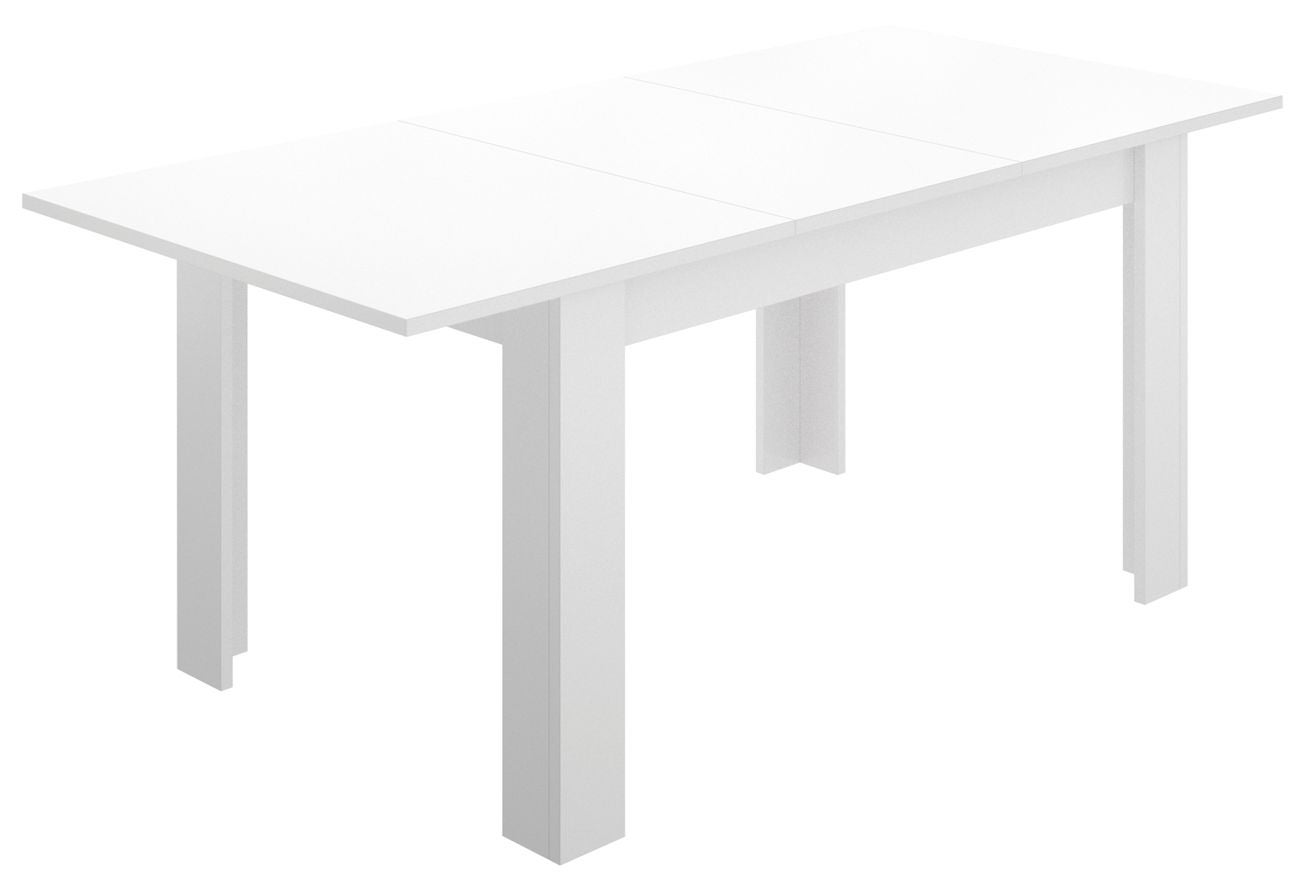 Table a manger extensible 4-6 personnes- Decor blanc - L 190 x P 90 x H 77 cm - DINE - 2