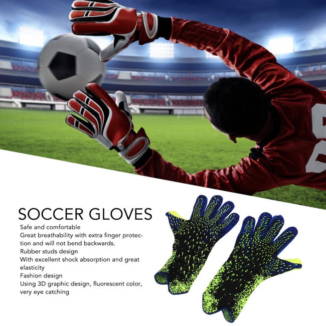 Guanti Da Portiere Professionisti - Lattice 3mm Per Presa Sicura E Controllo Palla - Foto 11