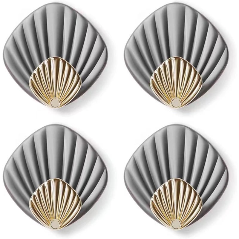 Haczyki samoprzylepne, bez dziurkowania, mocna pasta, 4 haczyki wiskozowe, typ powłoki Fairedear, drzwi nośne, tylna ściana, łazienka, kuchnia