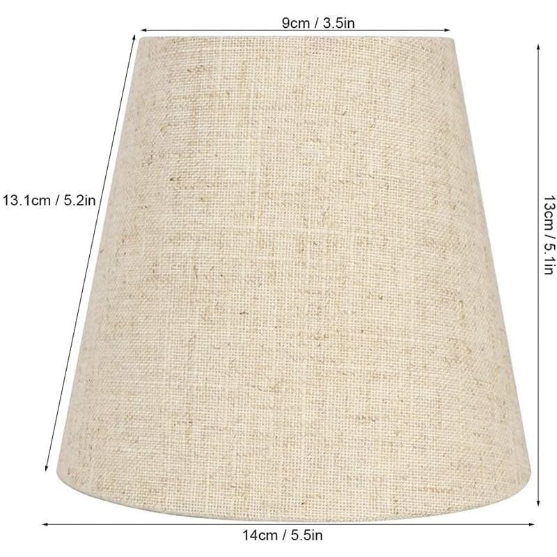 Fdit abat-jour à pince E14 Abat-jour en tissu à clipser Design moderne