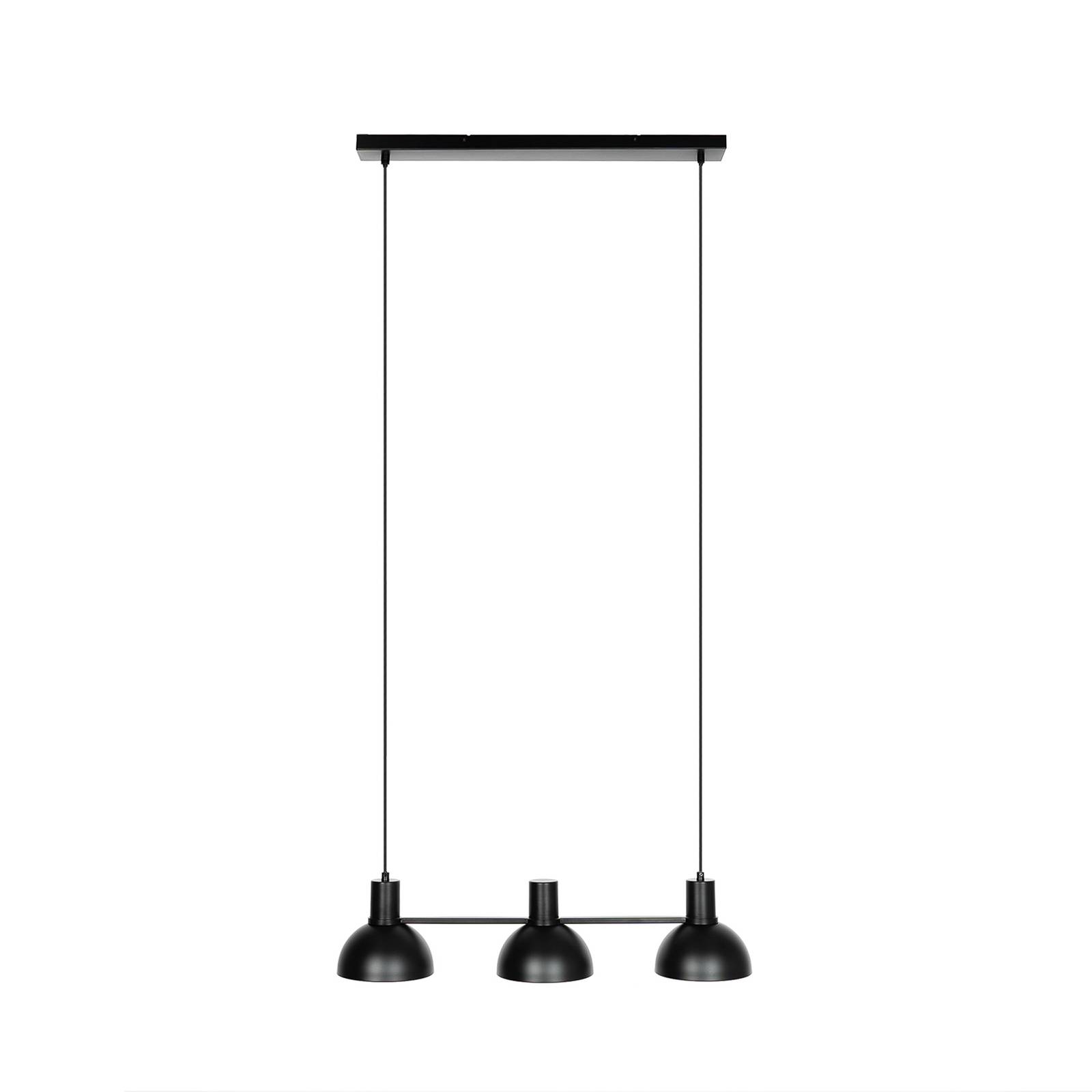 Plafonnier Design Hofstein, Suspension Tissu Noir/blanc, Lampe Moderne Pour Cuisine/salon (138974)