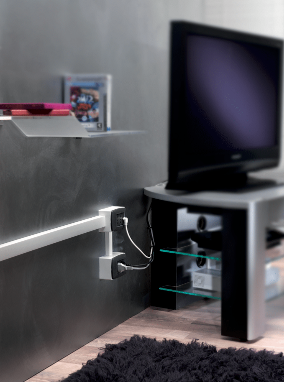 Canale bianco portacavi pvc rigido autoestinguente 60x40mm barra 2 metri - 3