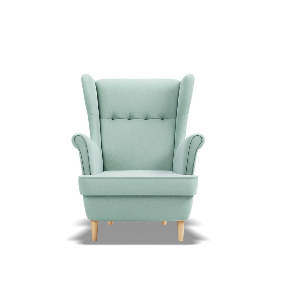 Fotel skandynawski, Myso Mini dla dzieci, 54x60x73 cm, błękitny | TYLETEGOTU