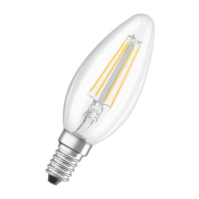 OSRAM BTE2 Ampoule LED Flamme clair filament 4W40 E14 froid - 4
