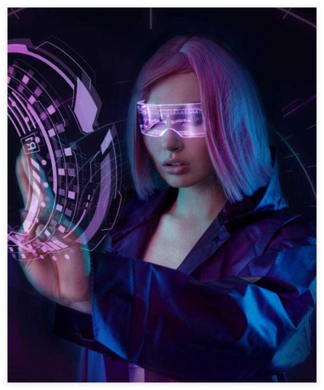 Lunettes Cyberpunk - Visière Futuriste | Steampunk Store