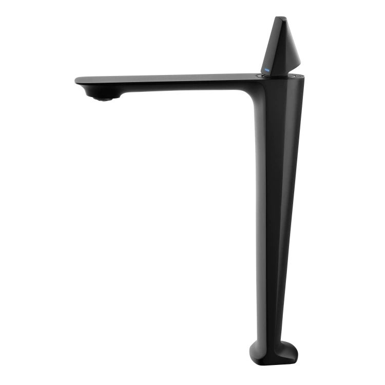 Grifo para lavabo trendy's, alto, montaje junto al lavabo, negro mate