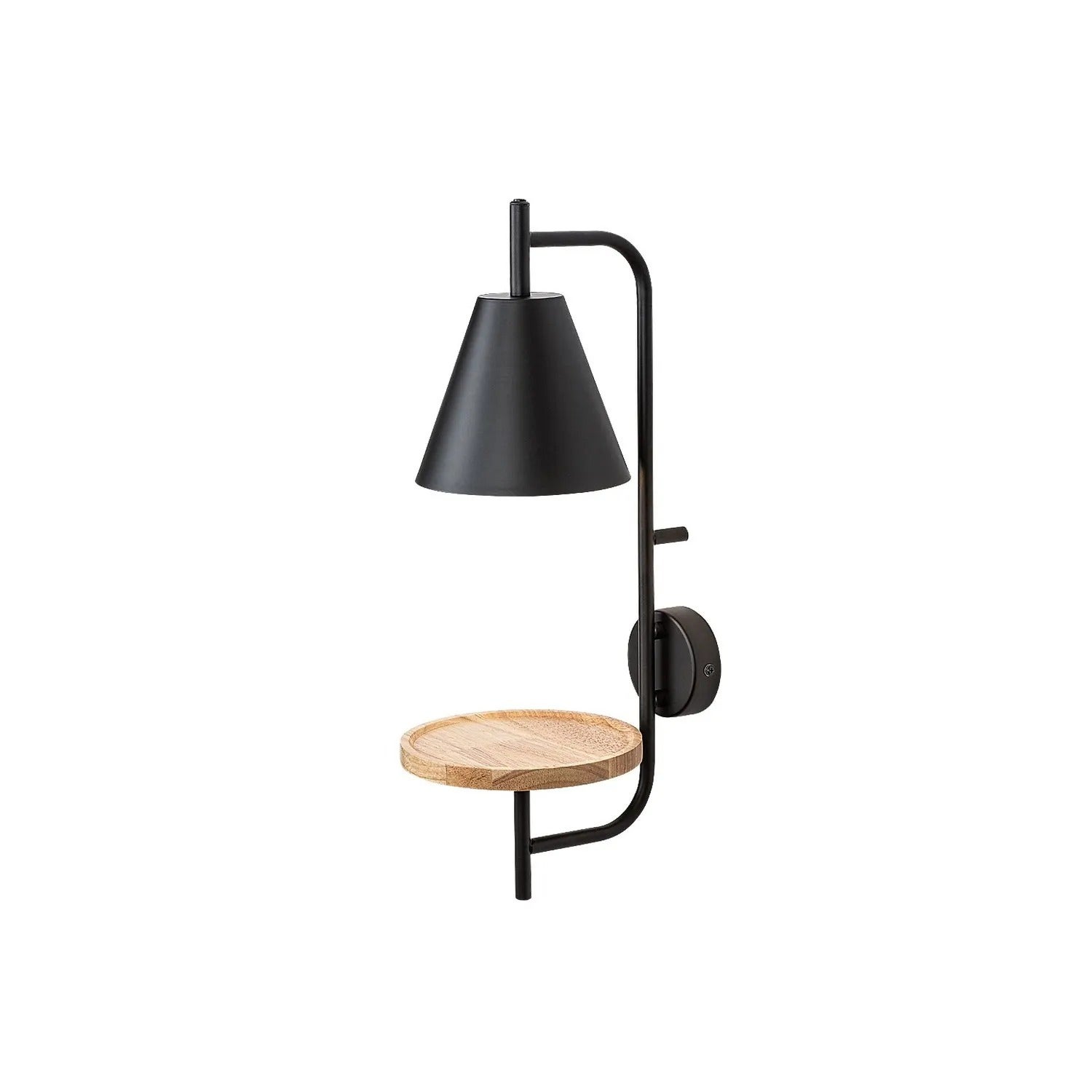 Kinkiet nowoczesny AZOME czarny matowy-buk 1xE27x15W metal wym:50x17x23cm IP20 Rabalux