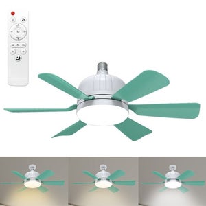 REYLAX 50cm Ventilatore da Soffitto con Luce, 6 Velocità, Timer, LED