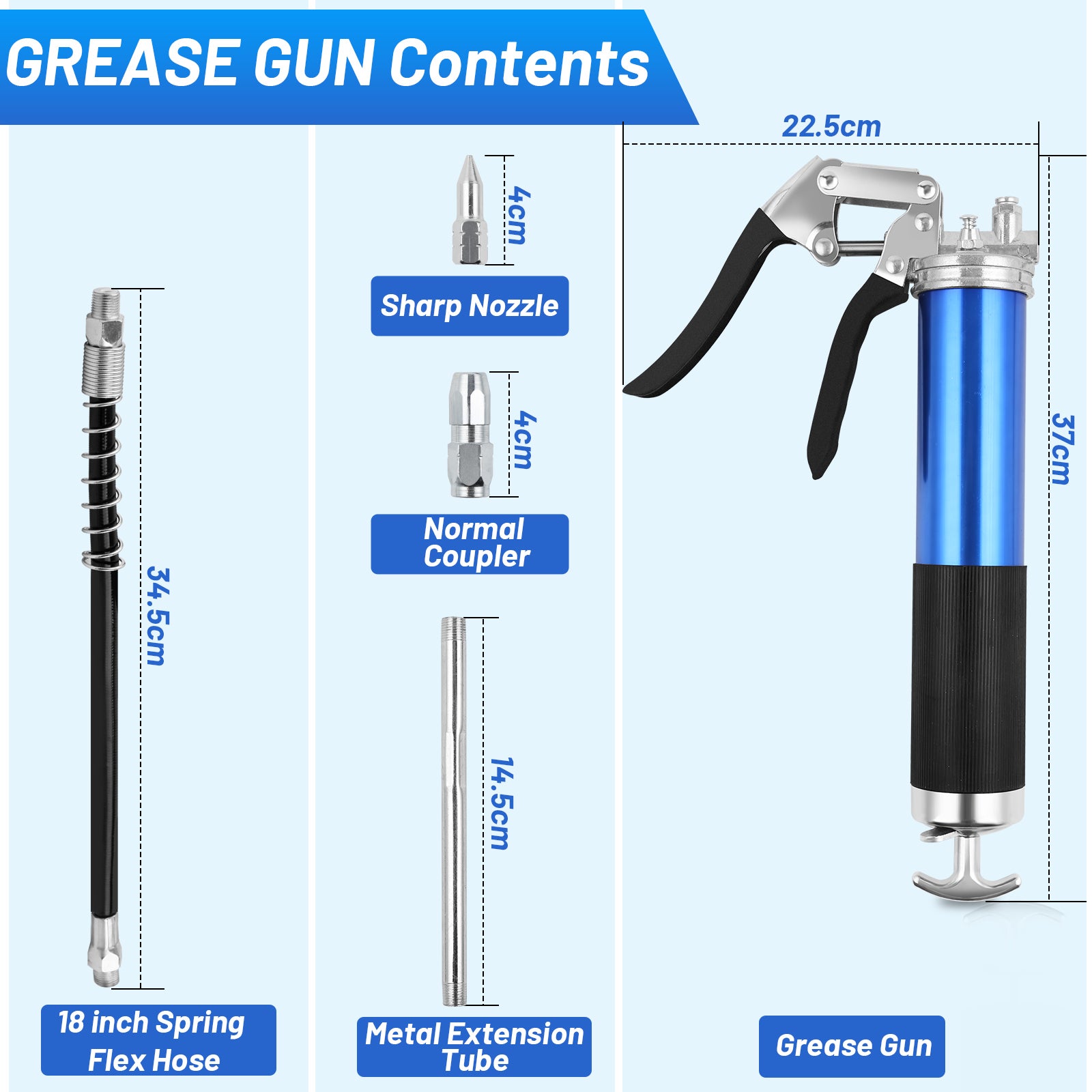 Pompa Manuale Per Grasso Ama 8 Kg - Made In Italy, Tubo 1.5 Metri, Pressione 200 Atmosfere - Foto 5