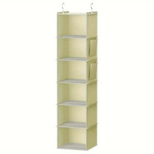 Cleafe - Porta Rotolo Organizer Da Appendere Con 3 Tasche In Tessuto Rosa Bagno 79199 86522670