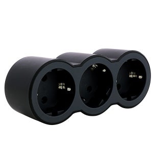 Ciabatta Multipla 6 Prese Tipo F Schuko IP44 10m Nero