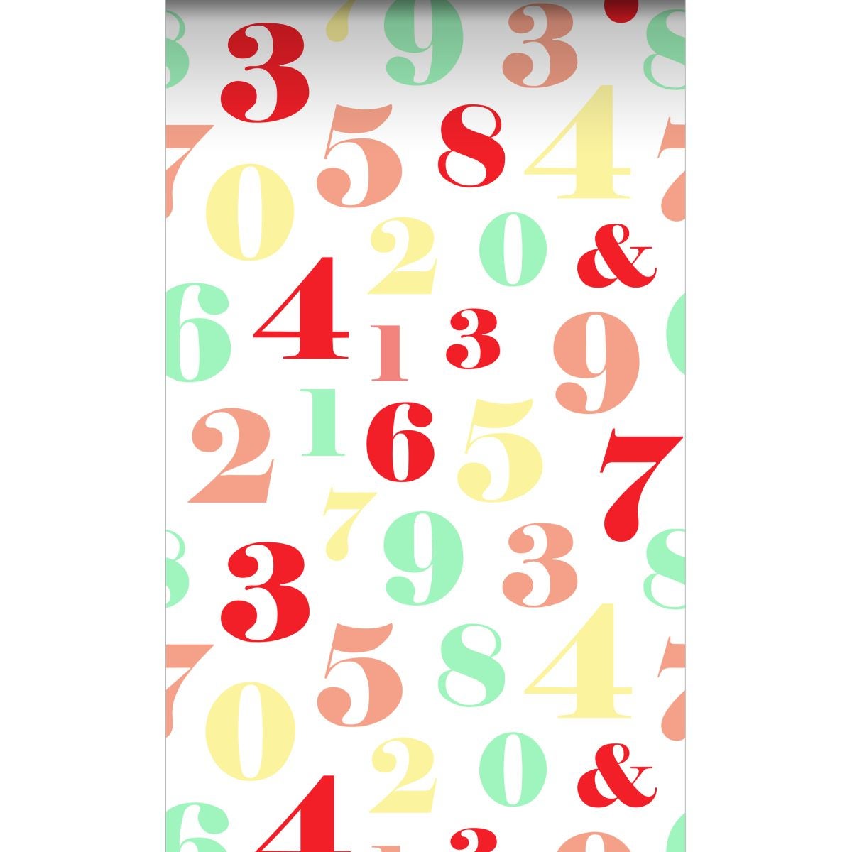 Tapeta XXL figurki czerwonym,żółtym,zielonymIróżowym - 50 x 900 cm - ESTAHOME