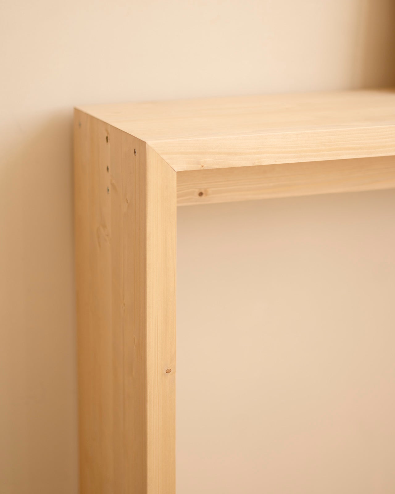 TELVA - Console en bois massif ton chêne moyen 120x80cm - DECOWOOD - 3