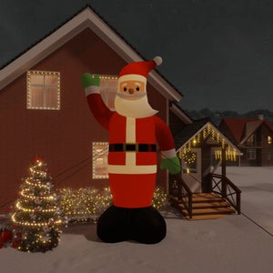 Monzana Babbo Natale Pupazzo Gonfiabile XXL 250cm Illuminazione Luce