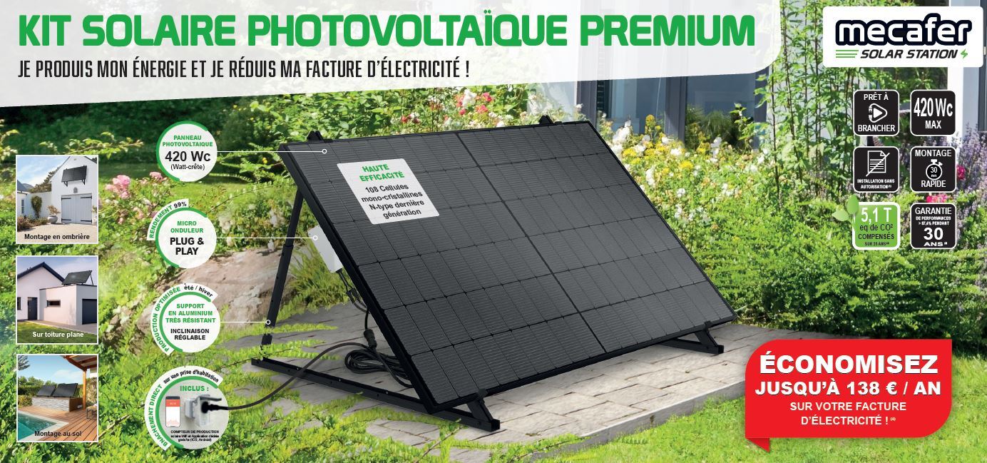Kit 2 panneaux solaire PREMIUM 860 W - 3