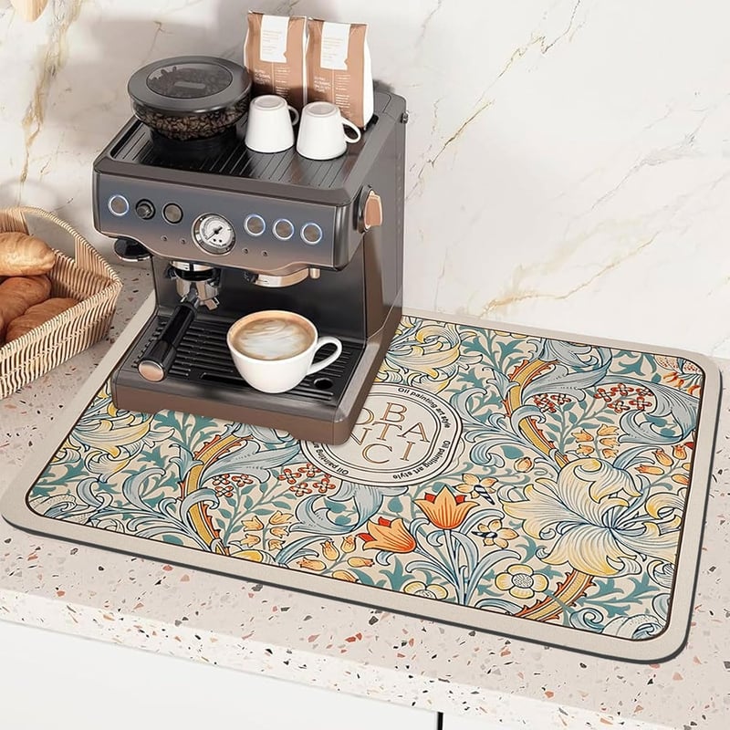 szt. Mata do ociekania naczyń, mata pod ekspres do kawy 30x40 cm, chłonna mata pod kawę, mata ociekowa do ekspresu do kawy, mata do suszenia w kuchni