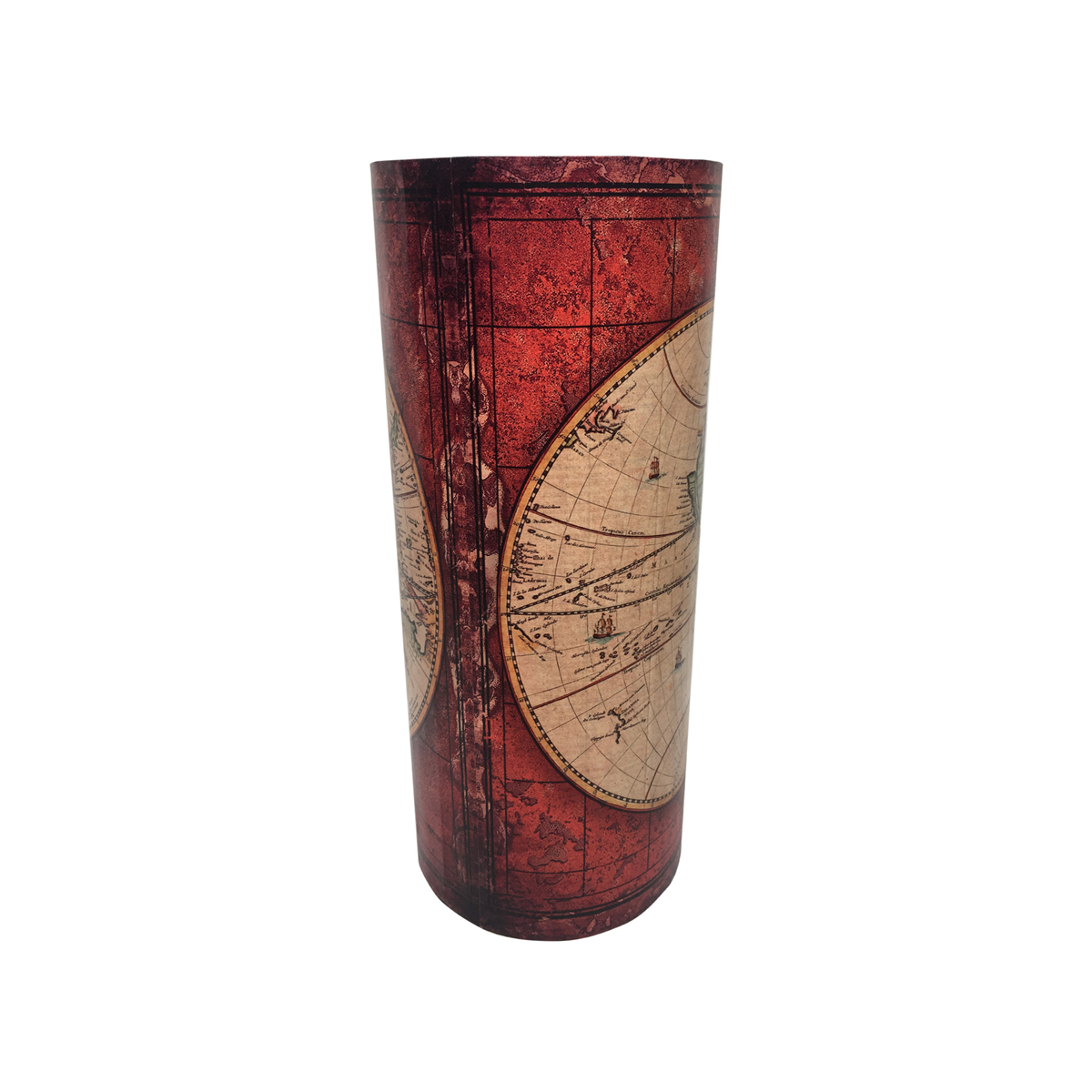 Porte-parapluie Rebecca Mobili Porte-parpluies Mdf Canvas Rouge 54x23x23 - 4