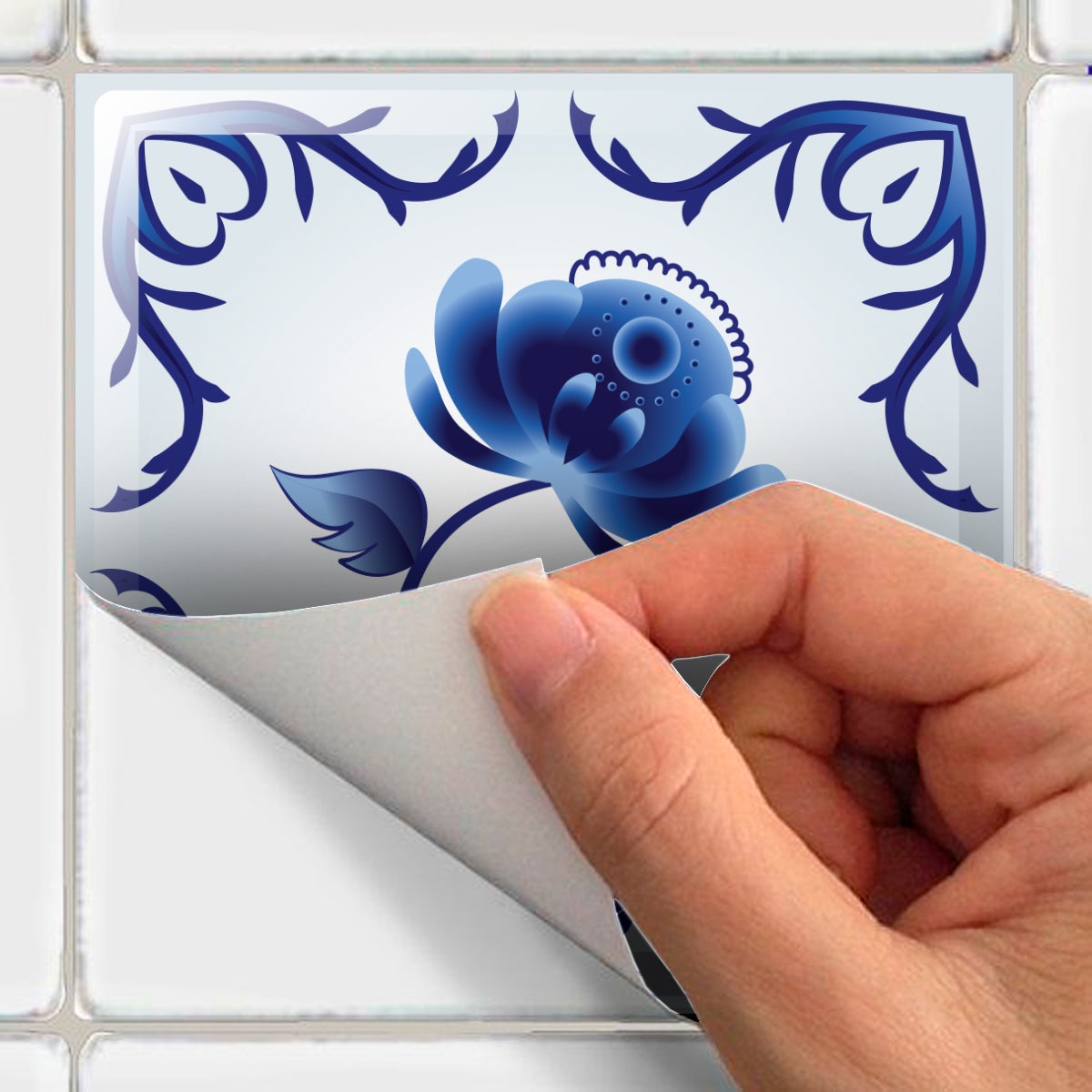 9 adesivo piastrelle delft Hoorn - Sticker adesivo - adesivi murali - 9stickers10x10cm - 5