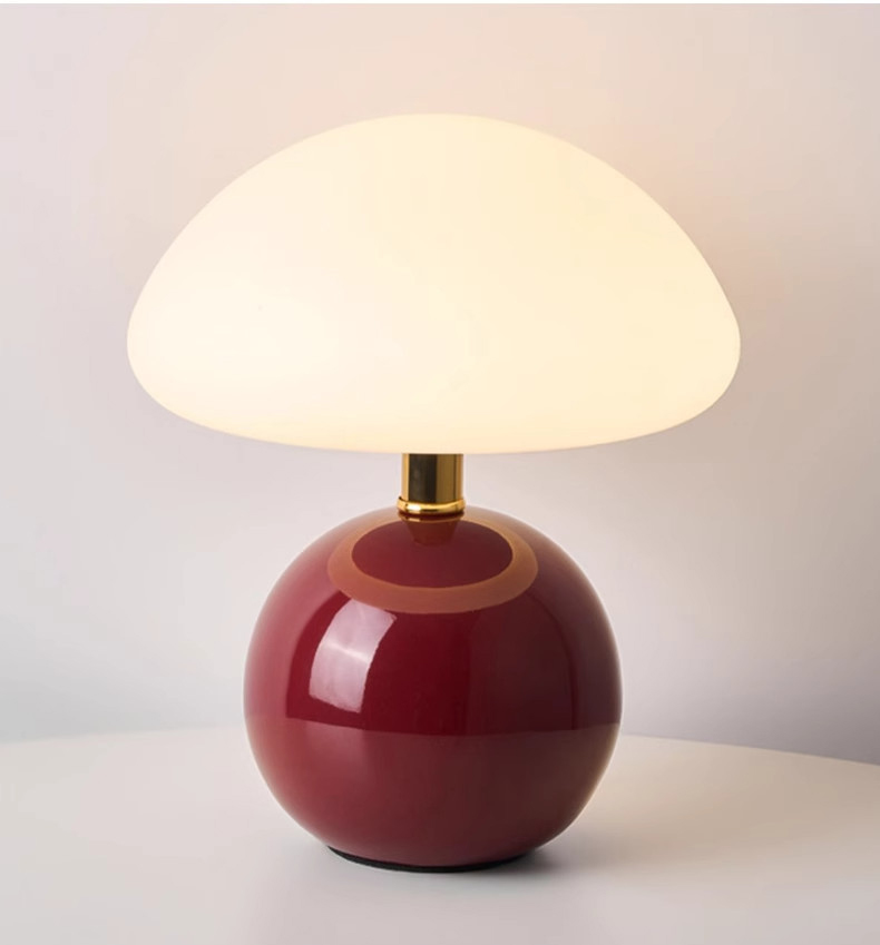 Lámpara De Mesa Decorativa En Forma De Seta, Moderna Lámpara De Noche