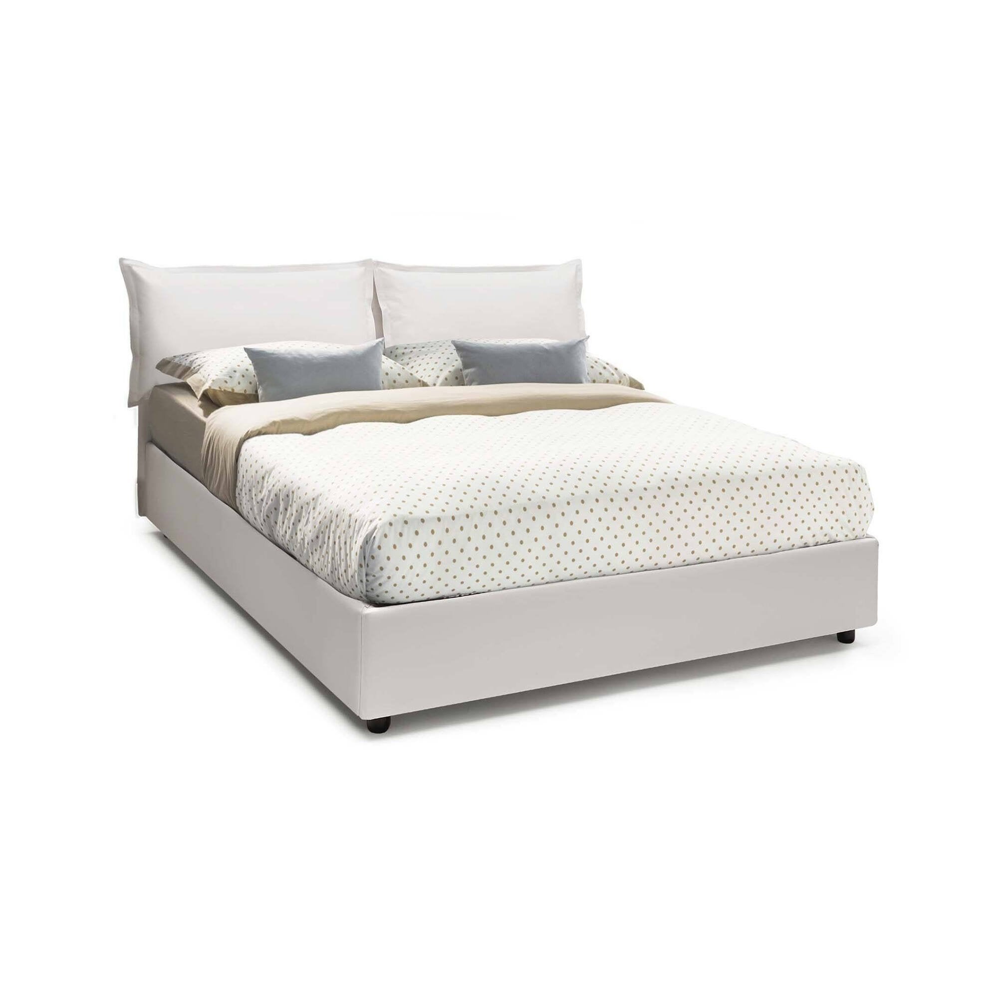Letto contenitore Matrimoniale Veronica,Made in Italy,rivestimento