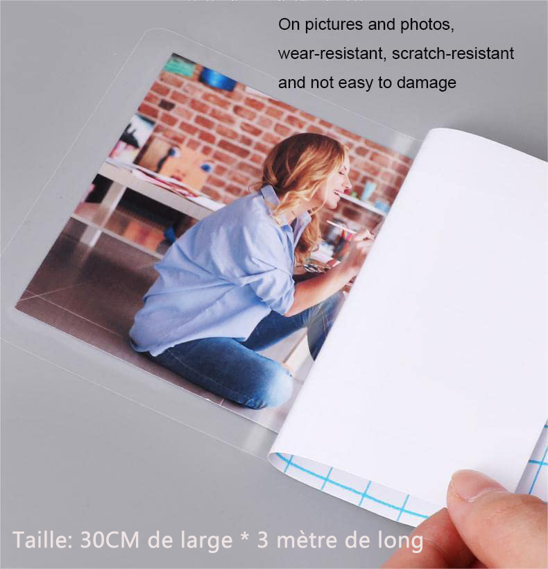 Autocollant résistant à l'huile de cuisine, film protecteur auto-adhésif pour comptoir de maison, imperméable et antitache, 30cm x 3m - 2
