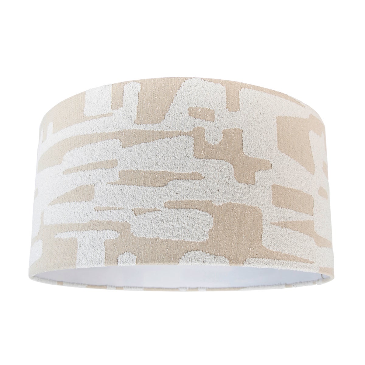 Qazqa nowoczesny - Cilinder White Beige - biały, okrągły, supports-e27, diameter 50 centimeter