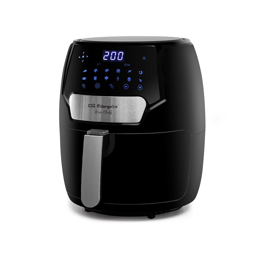Orbegozo Freidora Sin Aceite Fdr 65, 4 Litros, Termostato Ajustable, Temporizador, 12 Programas, Cubeta Extraíble, 1500 W, Negro , Leroy Merlin
