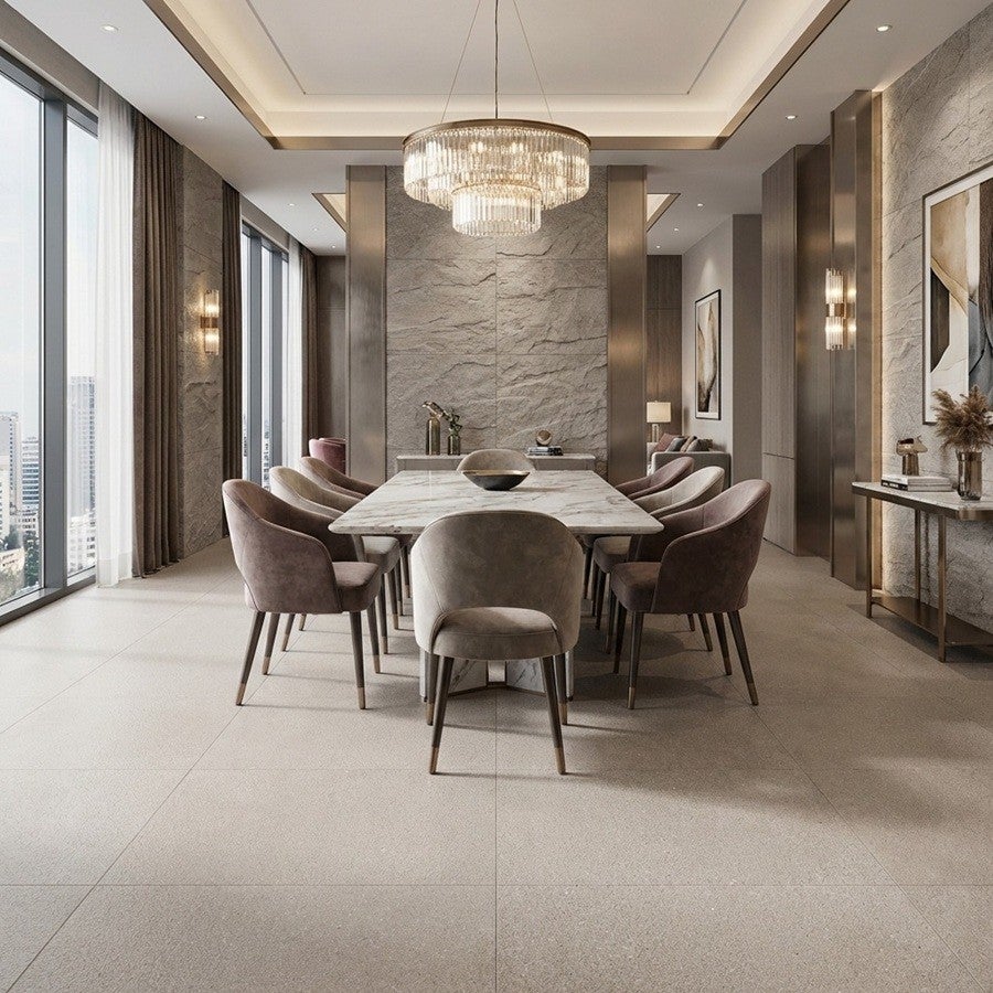 Carrelage Effet Béton Sembra Gray 60x60 Cm Rectifié | Leroy Merlin