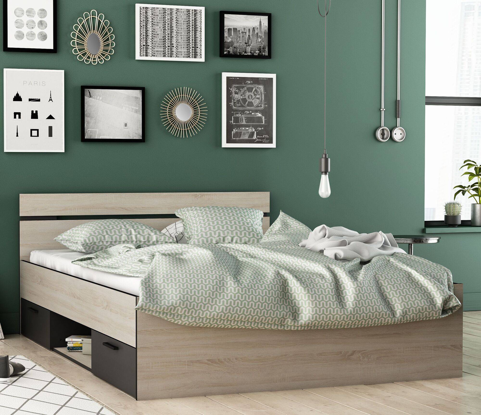 CAMA MATRIMONIAL CON CAJONES ALASKA - 2