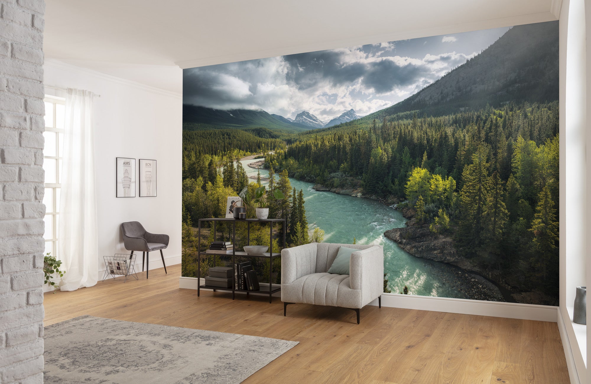 Fototapeta krajobraz zielonymIniebieskim - 450 x 280 cm - SANDERS &amp; SANDERS