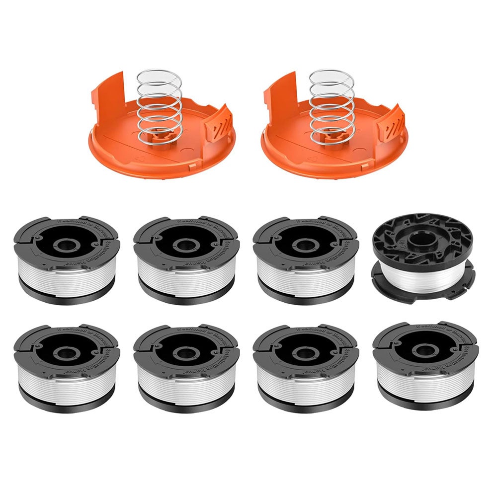 Szpule z żyłką do podkaszarki Black &amp; Decker – 8 sztuk – kompatybilne z AF-100, AF-100-3ZP, AF-100-BKP – długość 9,15 m