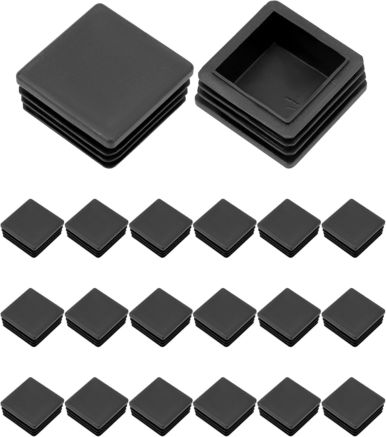 Tappi Terminali Tubi Rettangolari 60x25mm - Inserti Plastica Bianchi Made In Germany Tappi Terminali 60x25 Mm Bianco - Foto 7