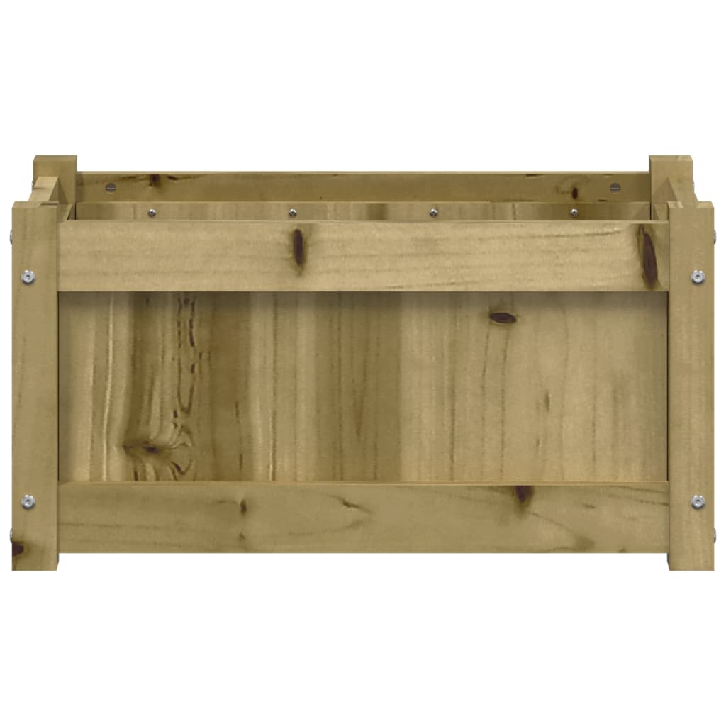 Lot de 2 Jardinières - Bac à fleurs - Pot de fleurs bois de pin n2217l - 6