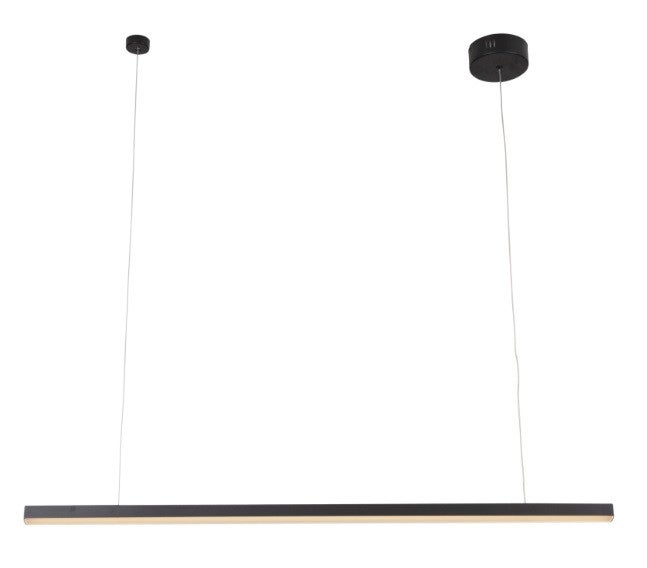 Lampa wisząca TRIO LED 36W Ciepła biel 2200lm czarna wym: 150 x 100 x 3,6 cm Maxlight