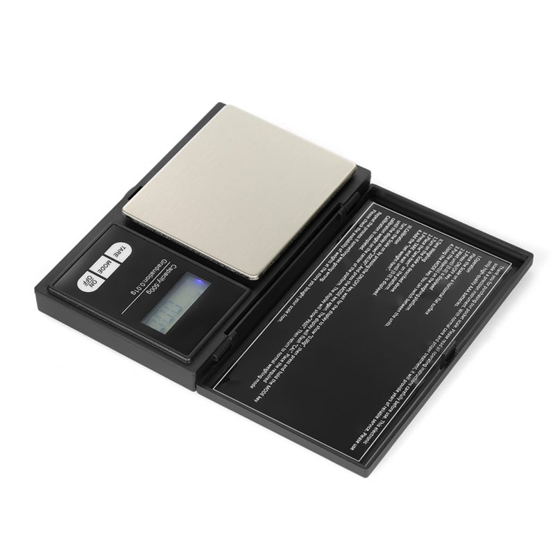 Balance Numérique Portable 500g/0.01g, Précision Élevée, Échelle pour Bijoux et Or, 7 Unités, Éclairage Arrière, Poche Mini, Professionnelle, Poudre - 7