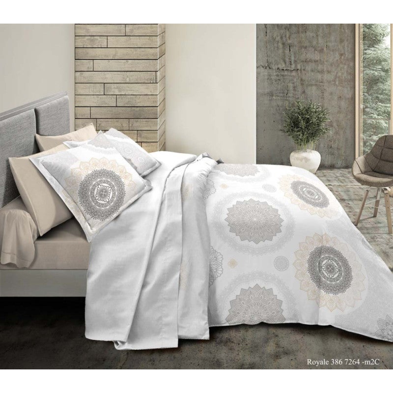 Parure de couette 3 Pièces réversible 260 x 240 cm King Size 