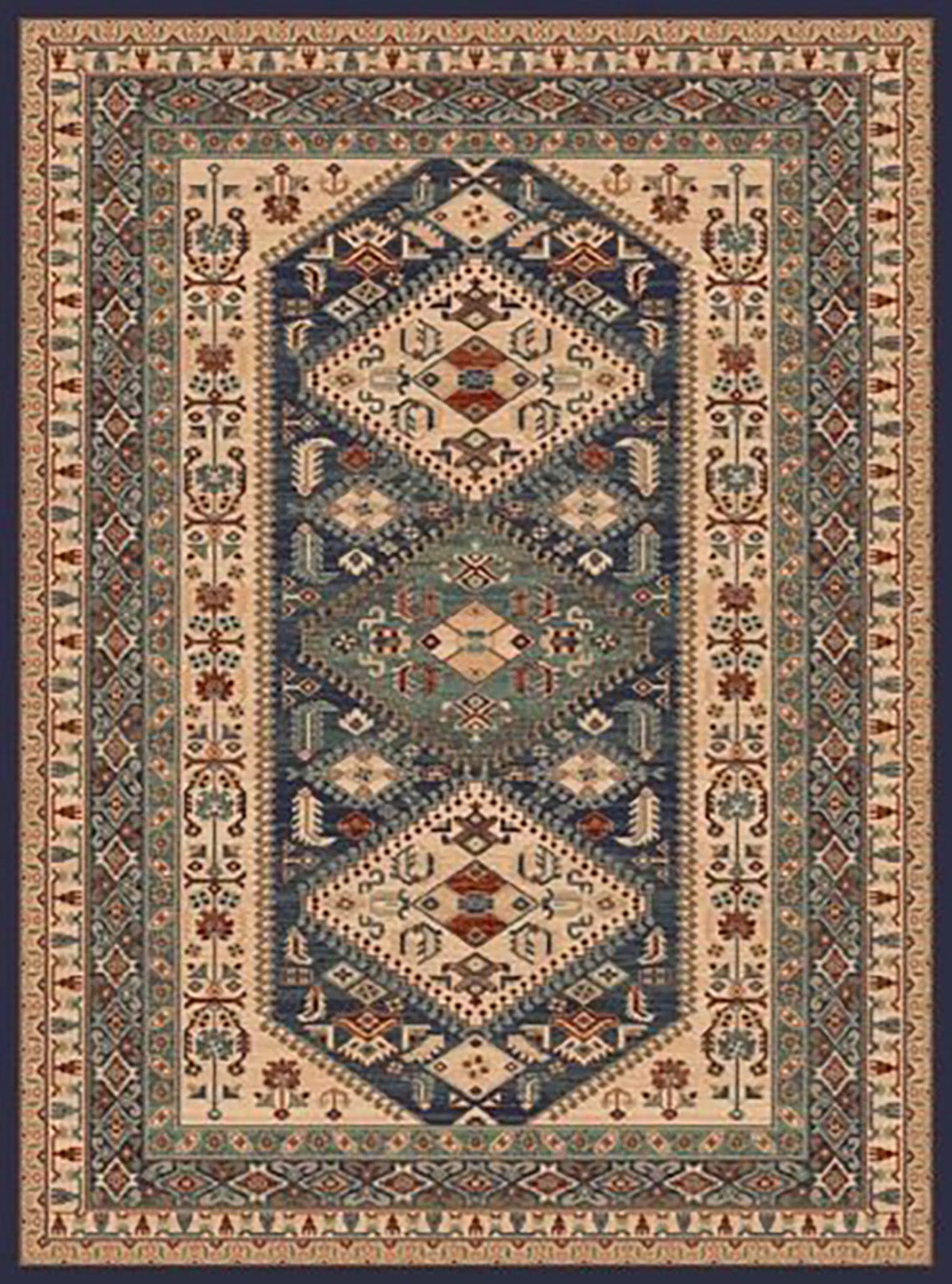 Galleria Farah 1970 - 105x67 cm Nowy nowoczesny dywan z mechanicznym krosnem