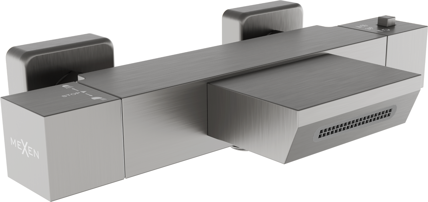 Mexen Cube termostatyczna bateria wannowa, grafit - 77360-66