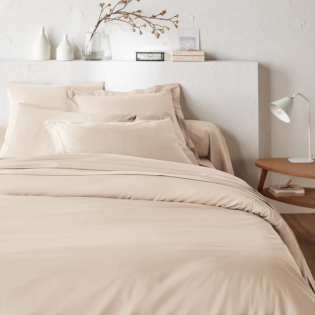 Housse de couette en coton, Scenario - Beige - 140 x 200 cm