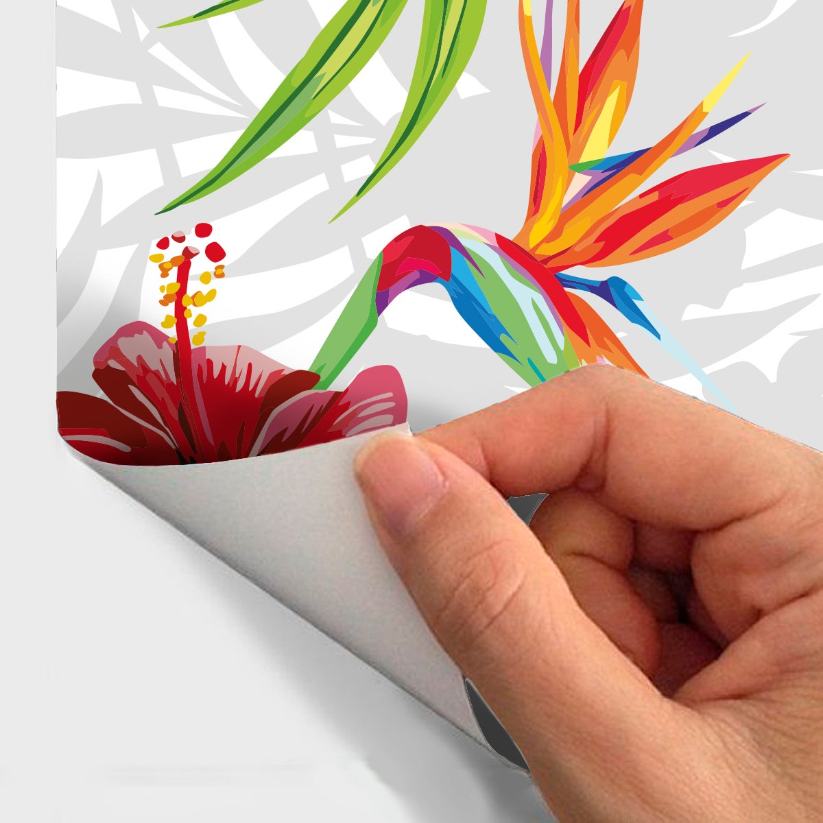 Adesivo arazzo tropicale Bolivia - Sticker adesivo - adesivi murali - 60x60cm - 4