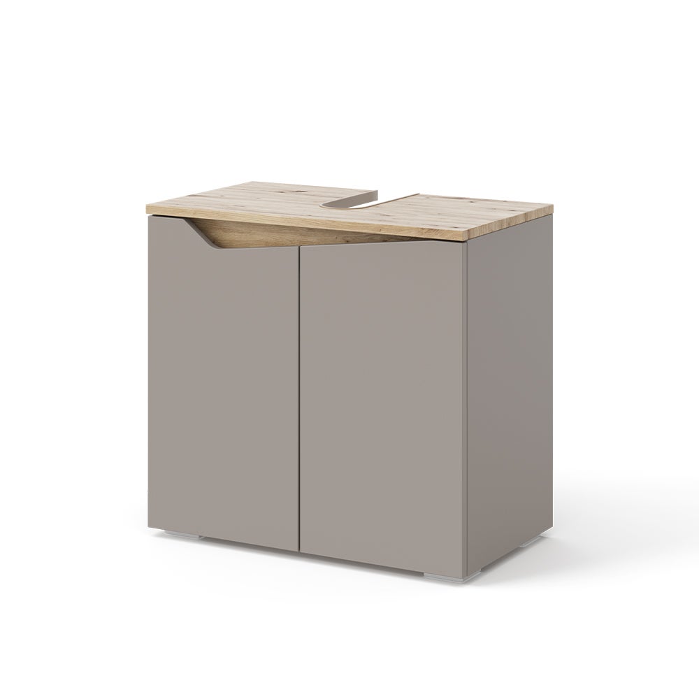 Vicco Szafka pod umywalkę Marelle, Szary, 60 x 57.5 cm z 2 drzwiami