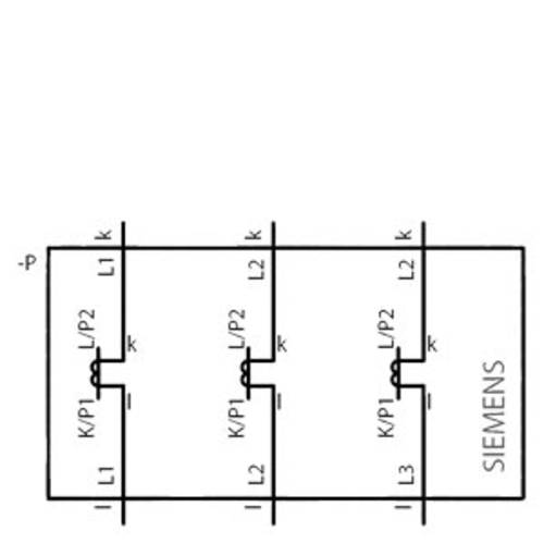 Siemens 7KT1200 7KT1200 Transformateur de courant triphasé Courant primaire 60 A Courant secondaire 5 A Diam. de - 2