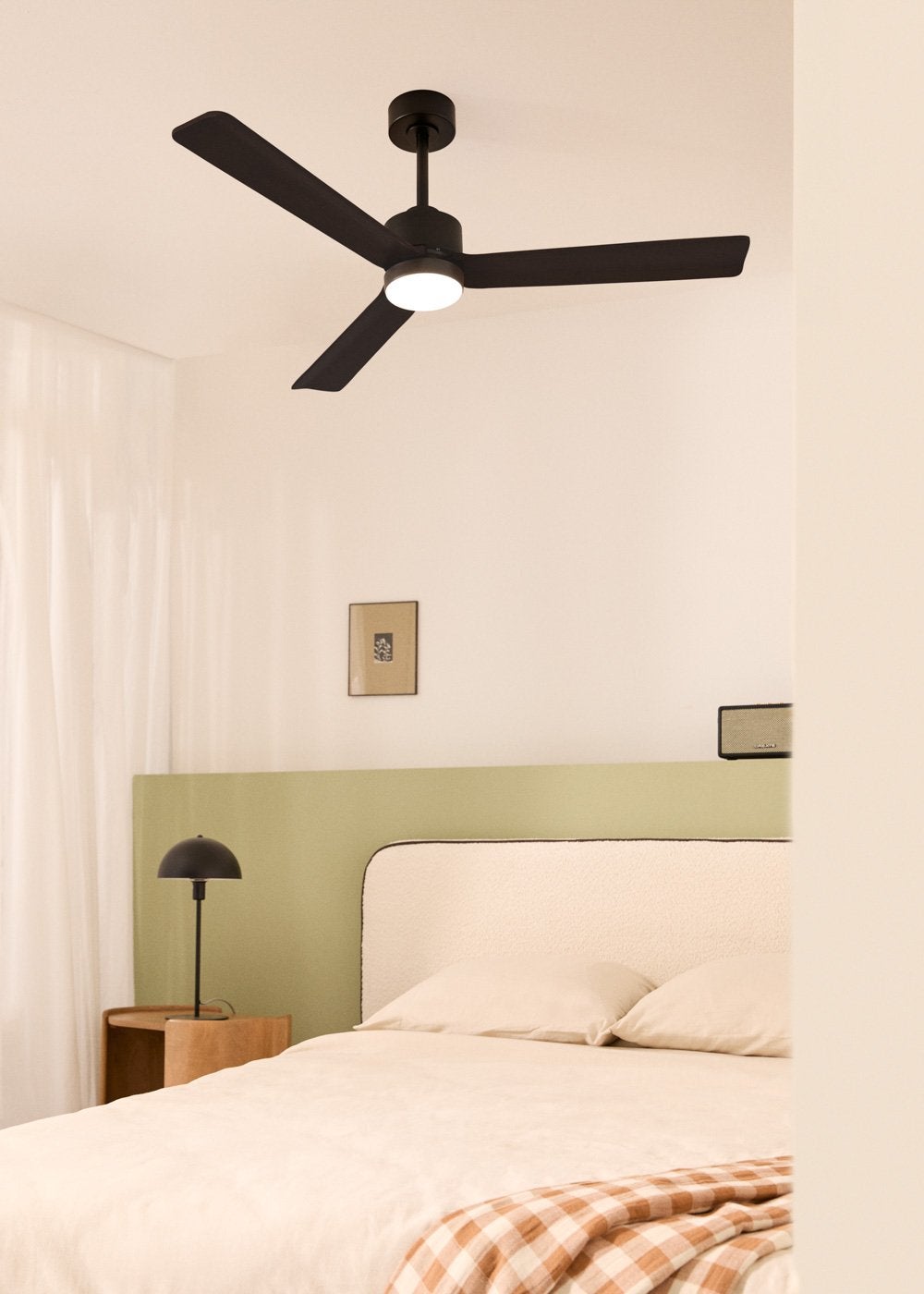 CREATE - WIND MODERN - Cichy wentylator sufitowy 40W z oświetleniem LED dostępny w różnych rozmiarach -
