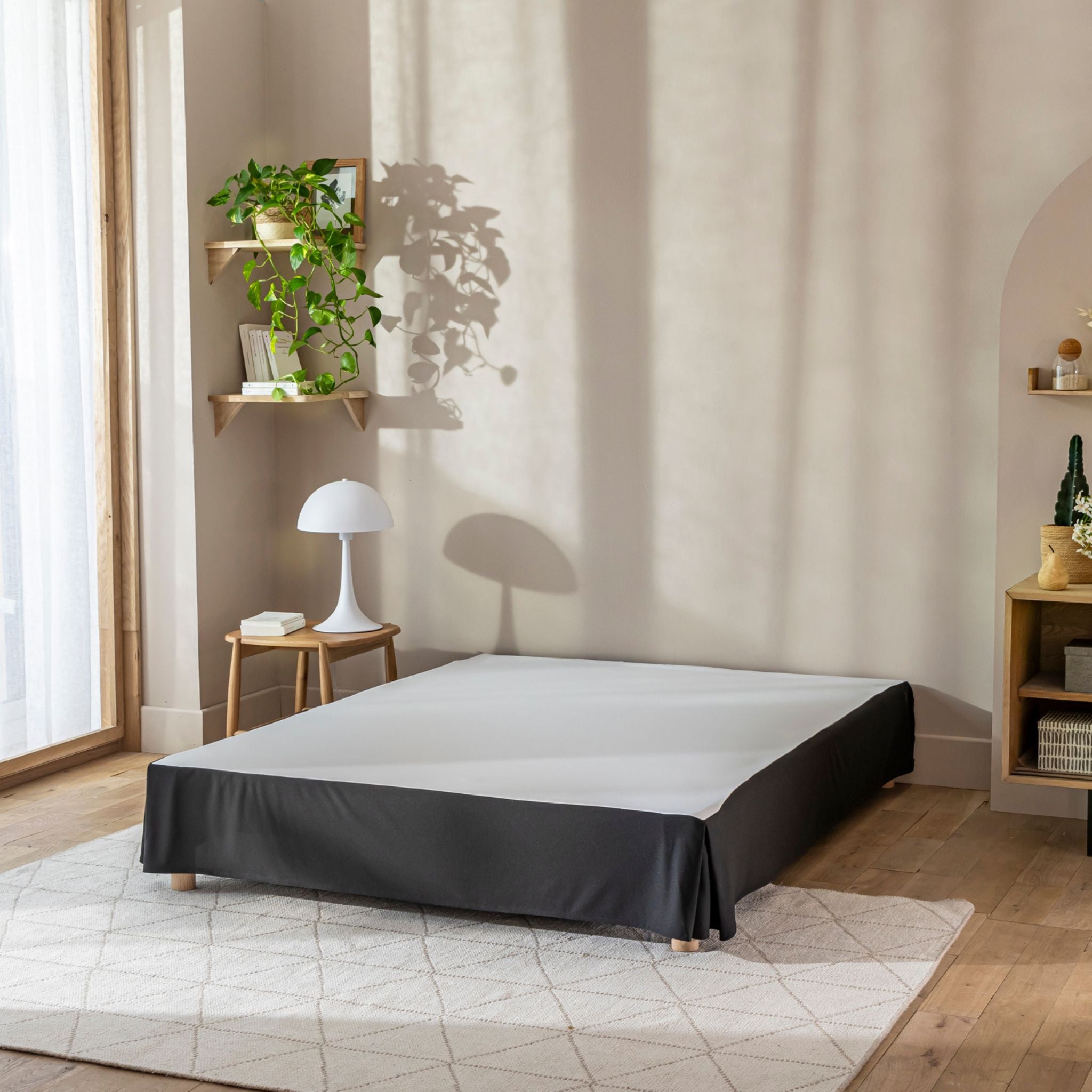 Cache-sommier intégral noir 160x200 - 3