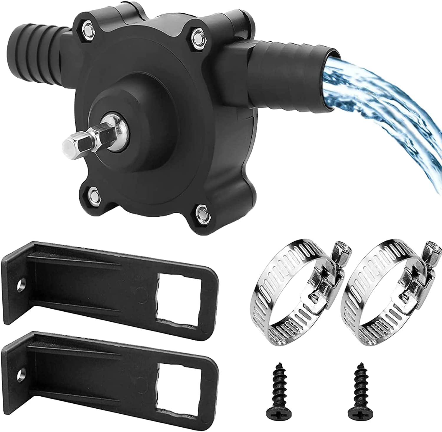 Elektryczna pompa wodna do wiertarki, mała pompa ręczna, przenośna pompa samozasysająca, mała pompa wodna do ogrodu.