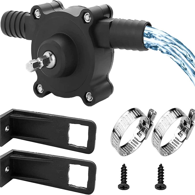 Elektryczna pompa wodna do wiertarki, mała pompa ręczna, przenośna pompa samozasysająca, mała pompa wodna do ogrodu.